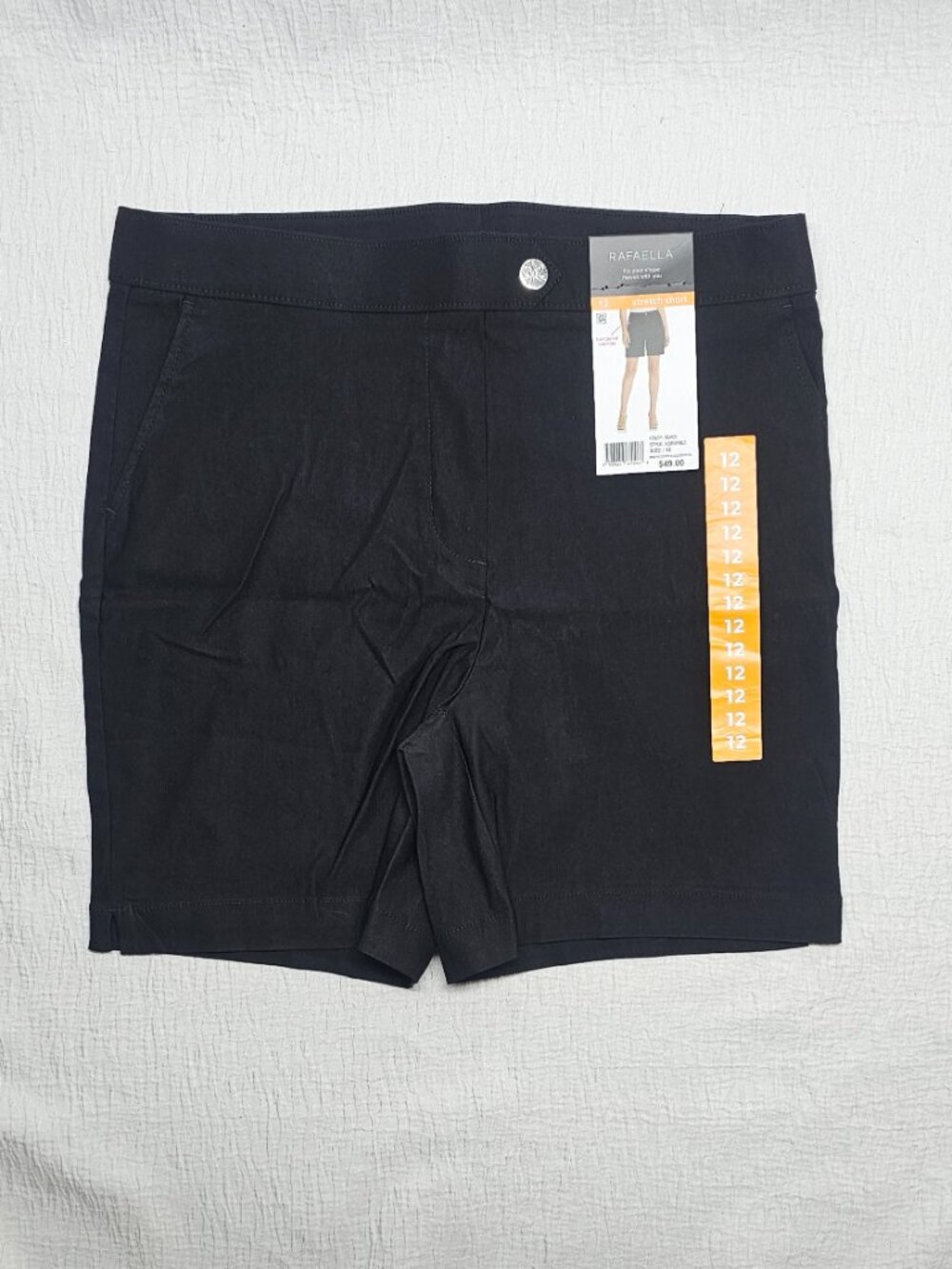 Rafaella Women's Stretch Pull On Shorts Black - Picture 3 of 10